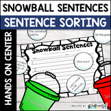 Winter ELA Activity Sentence Fragments Center