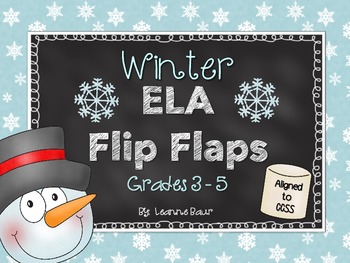 Preview of Winter ELA Flip Flaps
