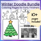 Winter Early Finisher Printable Coloring Pages With Doodle