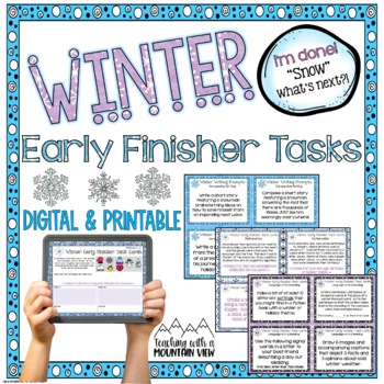Preview of Winter Early Finisher Task Cards