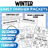 Winter Early Finishers + Morning Work SEL Activities | Dec