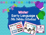 Winter Early Language File Folder Activities