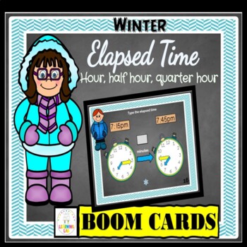 Preview of Winter Elapsed Time BOOM CARDS