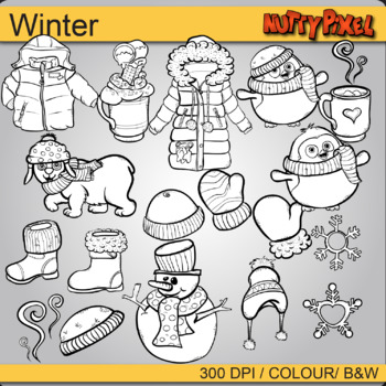 Winter Elements - Winter Clipart by Nutty Pixel | TPT