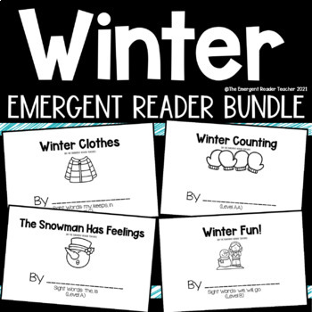 Preview of Winter Emergent Reader Bundle