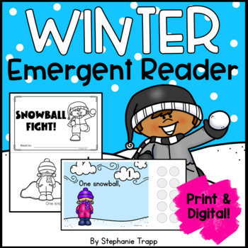 Preview of Winter Emergent Reader Print and Digital