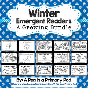 Preview of Winter Emergent Readers Bundle