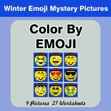 Winter Emoji: Color by Emoji - Mystery Pictures