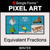 Winter: Equivalent Fractions - Pixel Art Math | Google Forms