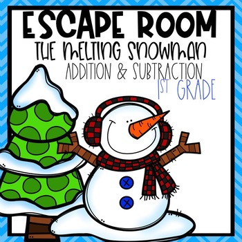 Preview of Winter Escape Room Addition & Subtraction