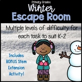 Winter Escape Room Challenge for Grades K-2 | January