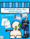 Winter Estimating Sums and Differences to 99 Word Problems
