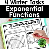 Winter Exponential Functions Worksheets with Multiple Repr