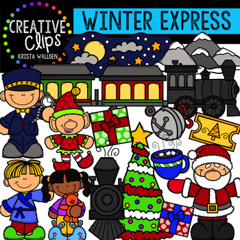 Preview of Winter Express Clipart {Creative Clips Clipart}