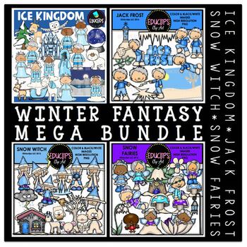 Preview of Winter Fantasy Clip Art Mega Bundle {Educlips Clipart}