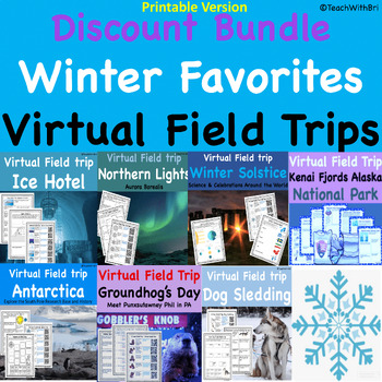 Preview of Winter Favorites Virtual Field Trip Bundle