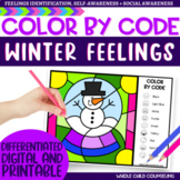 Winter Naming Emotions Color by Code Digital and Print Sno