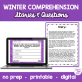Winter Fiction & Nonfiction Comprehension Stories & Questions