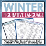 Winter Figurative Language Assignments - Literary Devices 