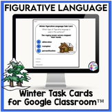 Winter Figurative Language Task Cards - Digital Task Cards