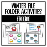 Winter File Folder Activities: Counting + Shapes | FREEBIE
