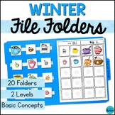 Special Education Winter Activities - Winter File Folder G