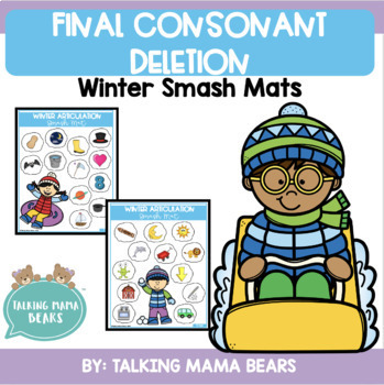 Preview of Winter Final Consonant Deletion Smash Mats