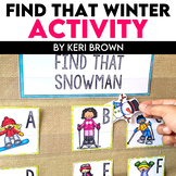 Winter Math and Literacy Pocket Chart Activity with CVC Wo