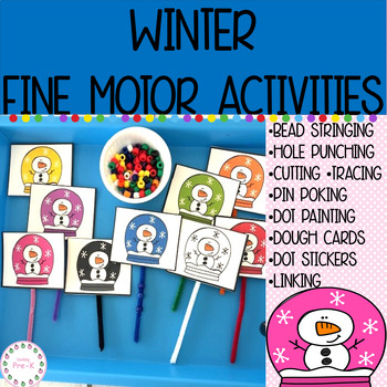 Preview of Winter Fine Motor Activities