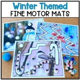 Winter Fine Motor Mats for Dough and Loose Parts