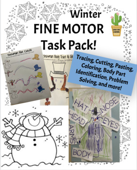 Preview of Winter Fine Motor & Problem Solving Task Pack!