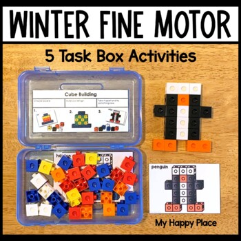 Preview of Winter Fine Motor Skills Task Boxes