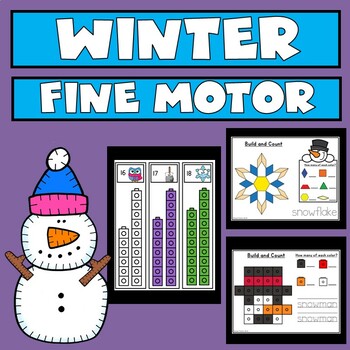 Preview of Winter Fine Motor Skills Task Cards
