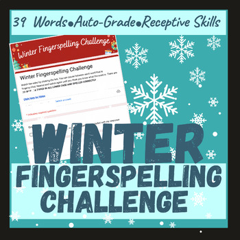 Preview of Winter Fingerspelling Challenge