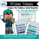 Winter Fitness TABATA for PE, Brain Breaks and Recess