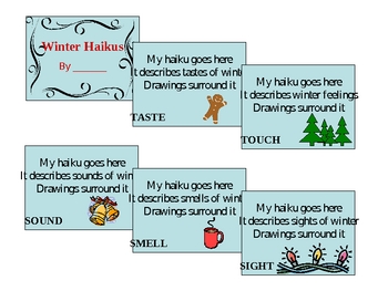 Preview of Winter Five Senses Haiku Book Project
