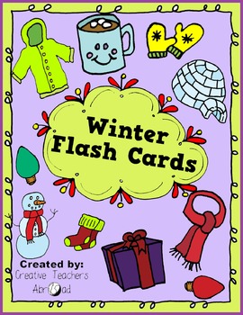 Preview of Winter Flash Cards - Seasons