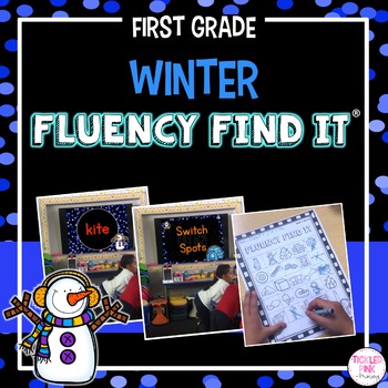 Preview of Winter Fluency Find It® (1st Grade)