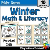 Winter Folder Games - Preschool Skills