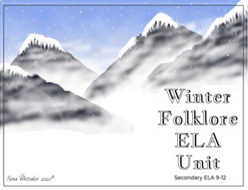 Preview of Winter Folklore ELA Mini Unit  *Minimal Prep*