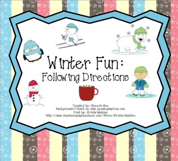 Preview of Winter Fun: Following Directions