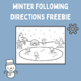 Winter Following Directions Freebie