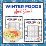 Winter Foods Word Search Puzzles | Winter Activities