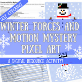 Winter Forces and Motion Mystery Pixel Art