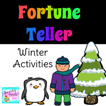 Preview of Winter Fortune Teller and Activities
