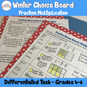 Preview of Fraction Multiplication Activity Differentiated