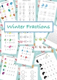 Winter Fractions Practice Pages