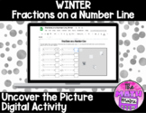 Winter Fractions on a Number Line Uncover the Picture | Go