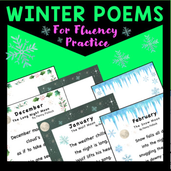 Preview of Winter Poems for Fluency Practice