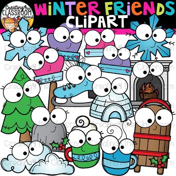 Winter Friends Clipart {Fall Clipart} by Creating4 the Classroom